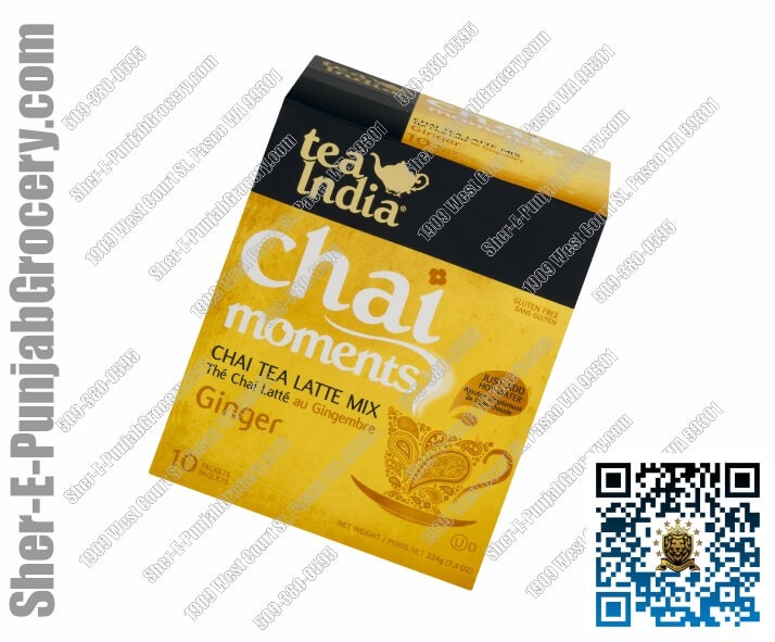 Tea India Chai Moments Ginger Tea Mix Instant Chai 10 Bags