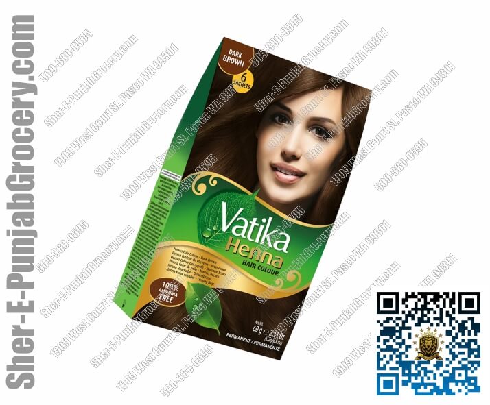 Vatika Henna Dark Brown Hair Color 60 g